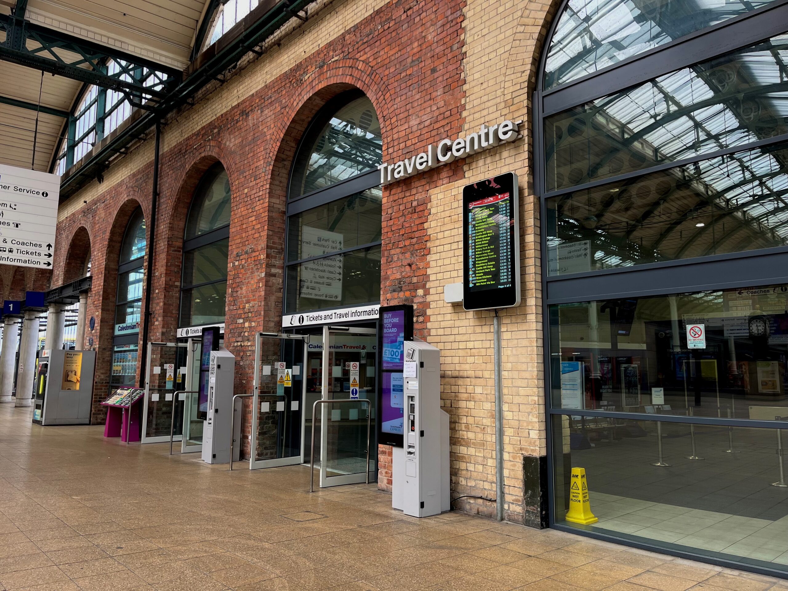 The ticket office at Hull Paragon Interchange
