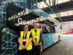 Kerry Ryan and Councillor Mark Ieronimo with the Volvo BZL Electric demonstrator.