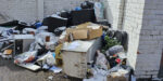 The waste accumulated at the property on Mayfield Avenue.
