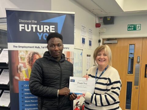 View article 5,000th person supported by Employment Hub