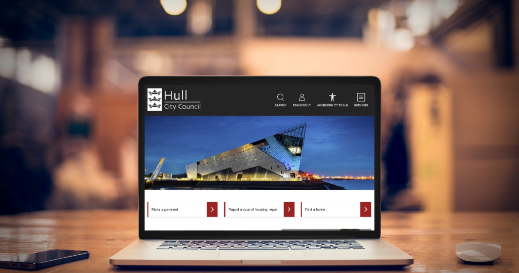 Hull CC Website Desktop