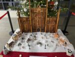 Display shows the front of Hull Minster in wood with a snow scene in front.