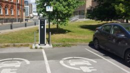 Electric vehicle charging points at Lowgate Car Park