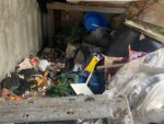 Waste accumulated at Miss Natalie Fee's property on Edgeware Avenue.