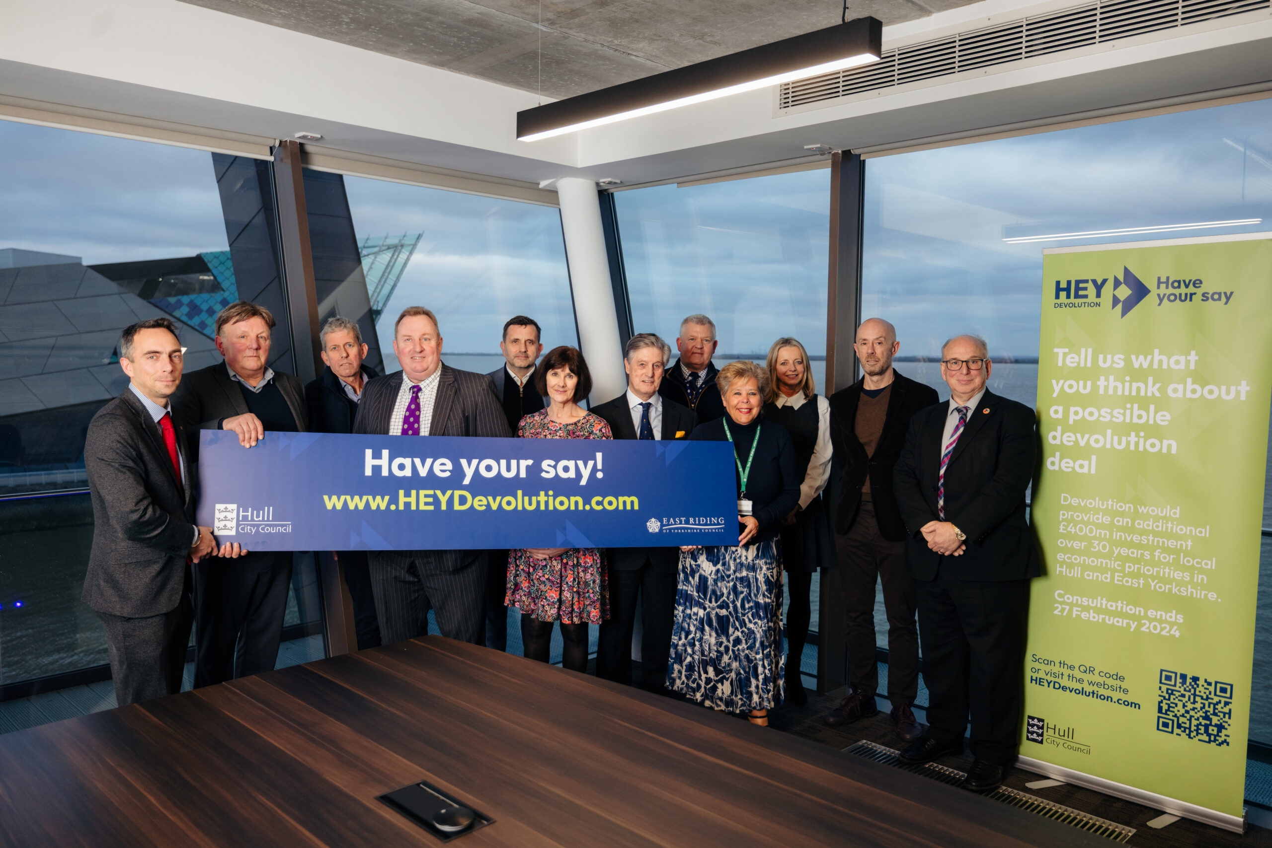 Cllrs Ross and Handley with the Business Engagement Board