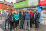 Representatives from the partnership outside the new Re-Use Shop on Beverley Road, Hull.