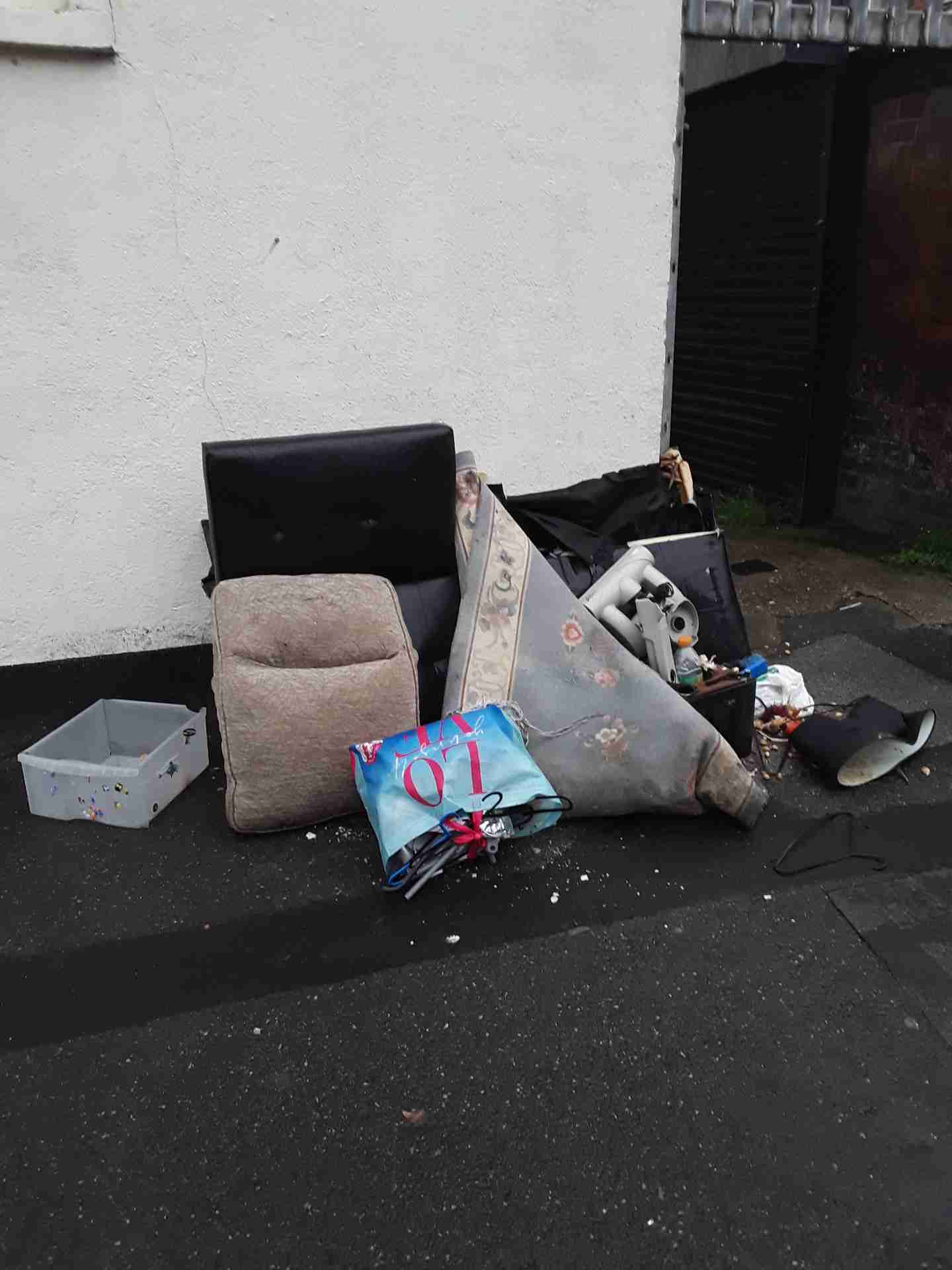 Waste fly-tipped by Richard Brosch of Dee Street, Hull.