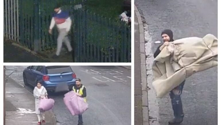People caught on camera dumping waste in Hull.