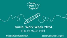 The green graphic says Social Work Week 2024