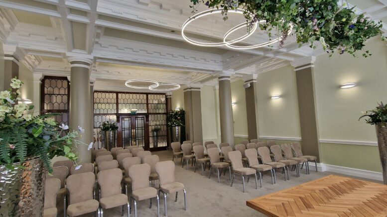 Newly refurbished Ceremony Room at Hull's Guildhall