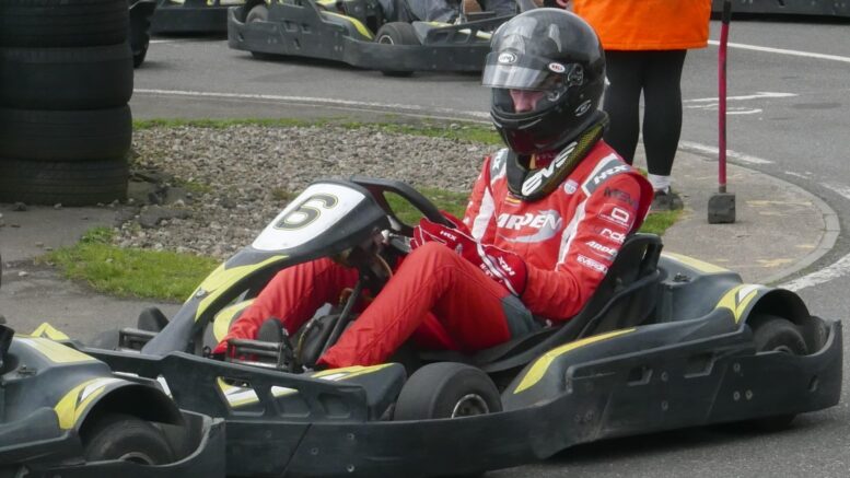 Leon Wilson testing at Hull Karting having ahead of the Silverstone weekend.