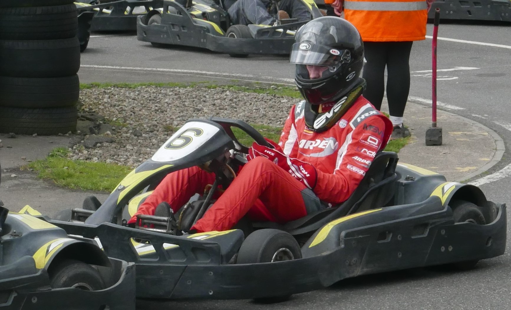 Leon Wilson testing at Hull Karting having ahead of the Silverstone weekend.