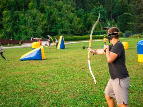 View article Tag archery and bubble ball football at popular annual business event