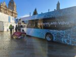 A Volvo Electric Bus Demonstrator in Queen Victoria Square, Hull