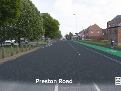 View article Council unveils new visuals ahead of public engagement on plans for Preston Road Cycle Scheme