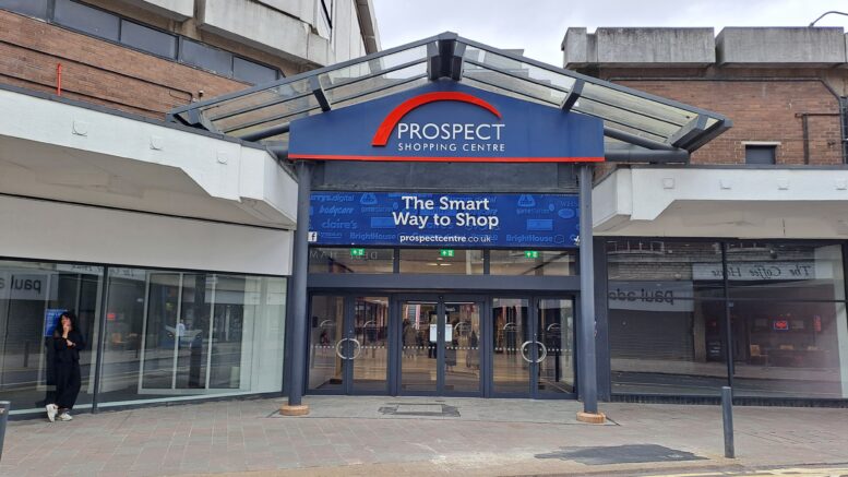 The main entrance to the Prospect Centre.