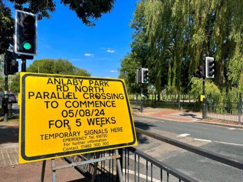 View article Council continues to improve safety with new parallel zebra crossing on Anlaby Park Road North 