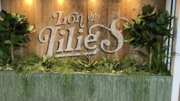 Iron Lilies' sign outside the restaurant and bar which has opened on Level 2 of Princes Quay.