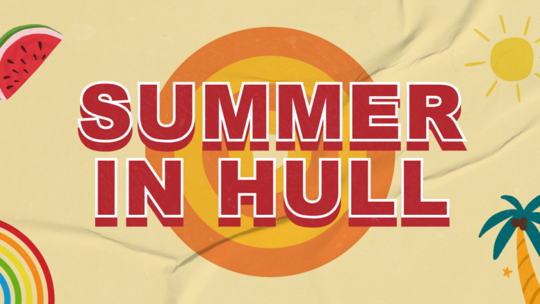 A graphic promoting summer activities in Hull.