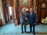 The Lord Mayor, Cllr Mark Collinson, meets David Robinson, Director of the Executive Mansion in Raleigh, North Carolina