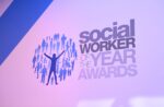 Social Worker of the Year Awards blue logo.