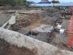 Evidence of the east bank defensive wall built by order of King Henry VIII between 1541-43 was uncovered during a community dig on the former Clarence Mill site.