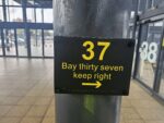 A new braille sign for Bay 37 at Hull Paragon Interchange.