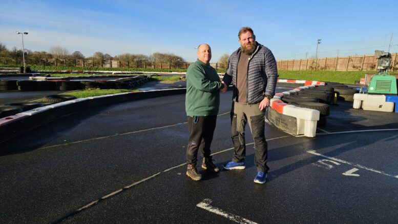 Hull Adventure Centre manager John Haines with High-Low Ropes Course Consulting Ltd CEO Ali Glendinning.