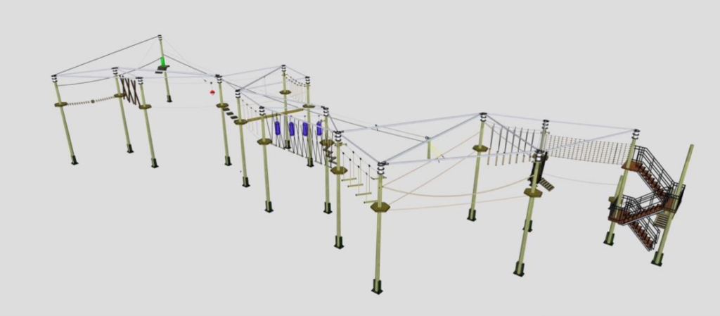 How the high ropes course could look at Hull Adventure Centre.