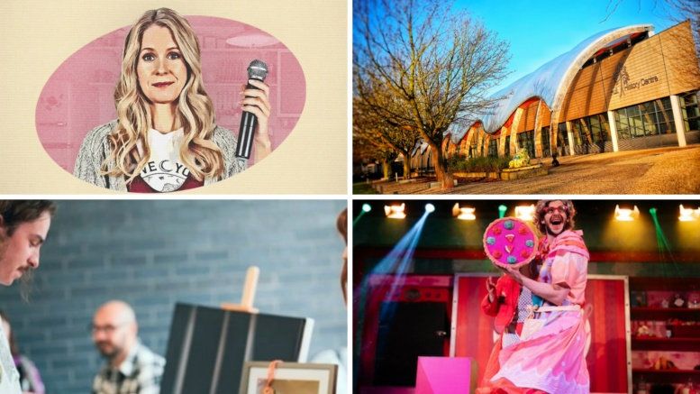 There are plenty of things happening in Hull this December. From top left clockwise: Lucy Beaumont, Hull History Centre, Middle Child Panto, Good Things Market.