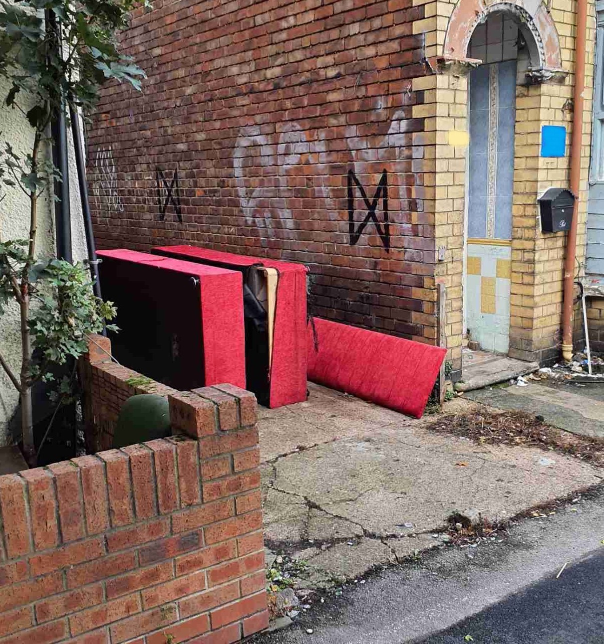 Sofa fly-tipped on Grafton Street.