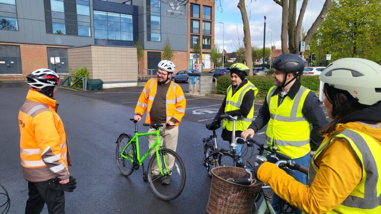 Hull City Council staff attending a Rusty Riders session