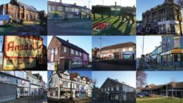 Collage of six areas of Hull which are the focus of Community Highstreets.