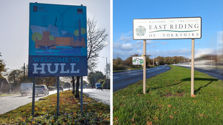 Hull and East Riding signs