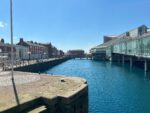 A view of Princes Dock from Monument Bridge in Hull City Centre.