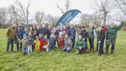 All smiles after the community tree planting at Oak Road Playing Fields.