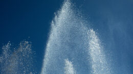 Jets of water against sky. Photo credit; Adobe Stock.