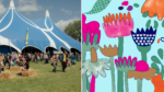An image of a previous Big Malarkey event in Hull, and the artwork for this year's Grow Festival.