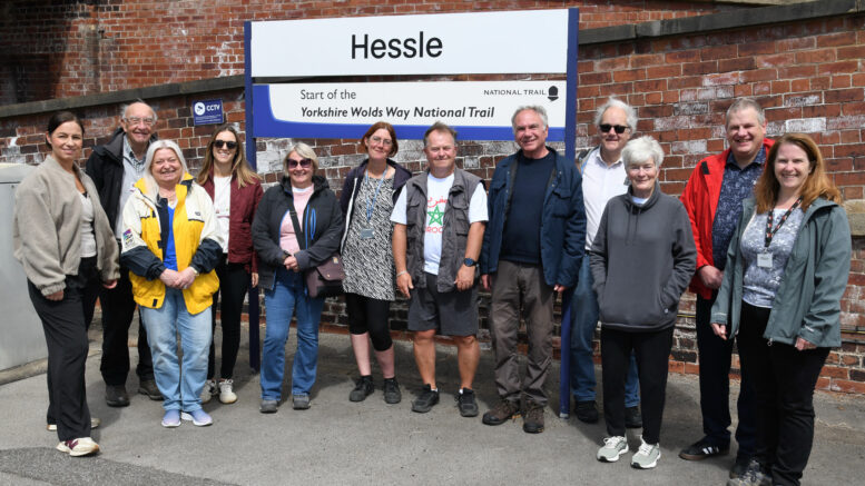 Volunteers from the Yorkshire Coast Community Rail Partnership hosted a guided walk from Hessle Train Station to Ferriby Train Station as part of Community Rail Week in May.