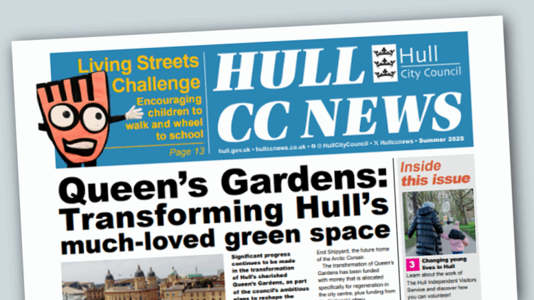 The front page of The Hull CC News 2025 summer edition.