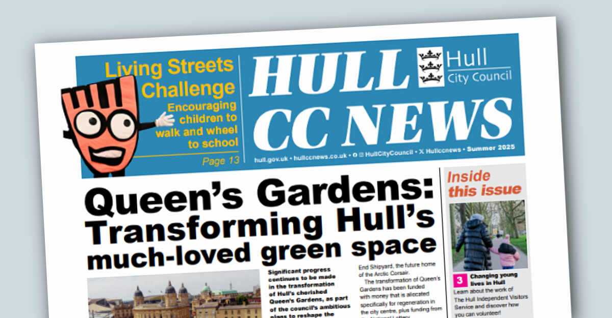 The front page of The Hull CC News 2025 summer edition.