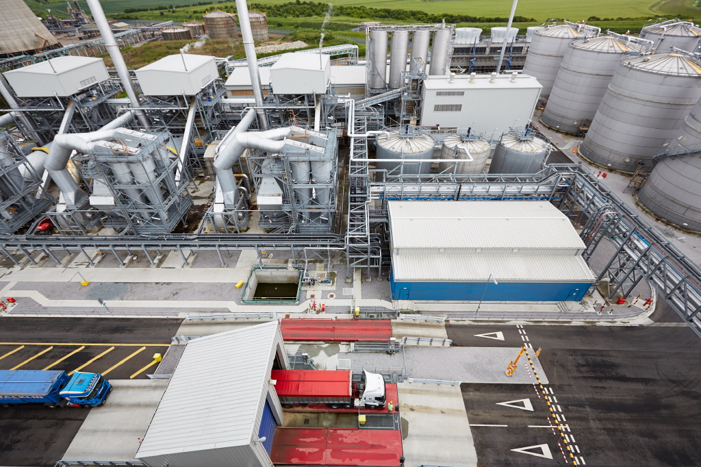 A birds eye view of Vivergo Fuels plant