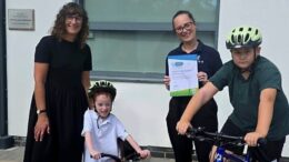 Staff and students at Bridgeview and Whitehouse were presented with their Modeshift STARS Approved Travel Plan accreditation