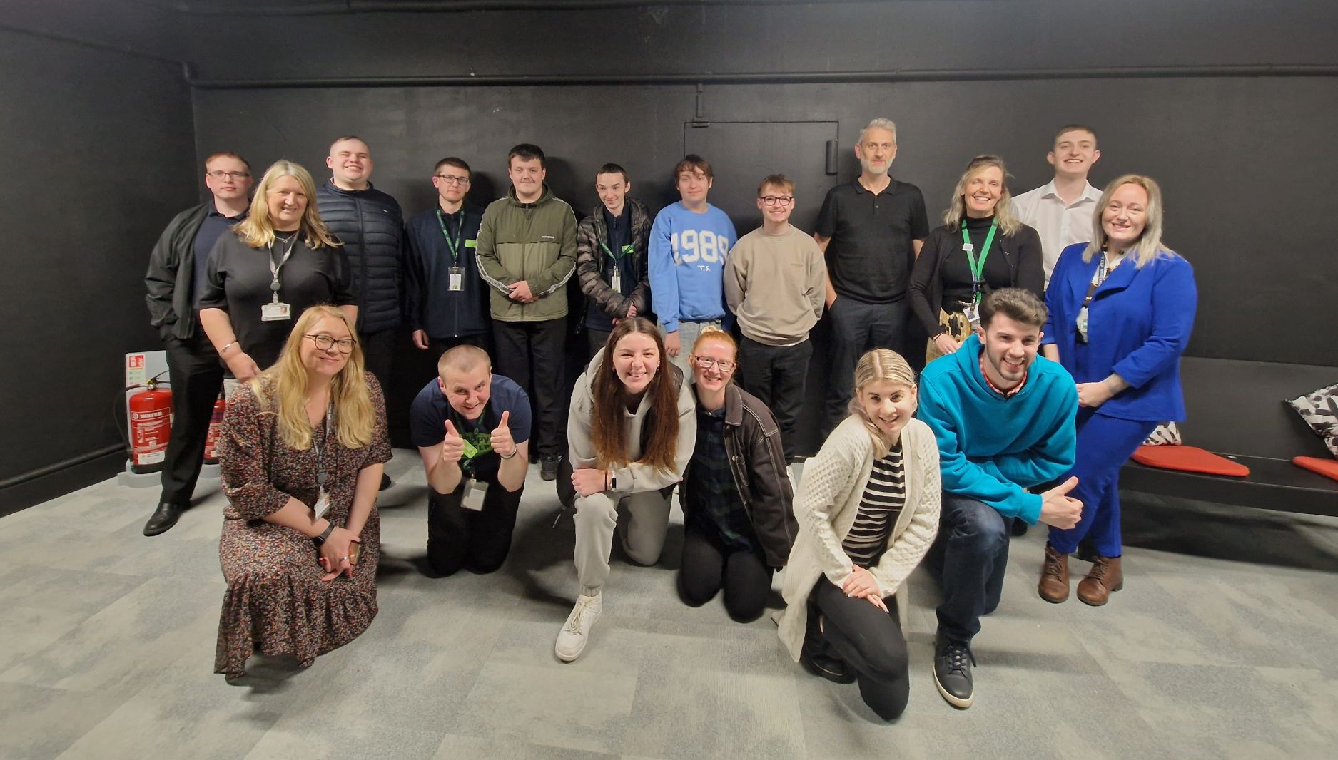 Interns from a previous Supported Internships event.