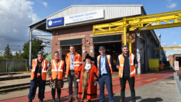 The Lord Mayor of Hull, Councillor Payne, and officers from Hull City Council touring Northern’s Botanic Gardens TrainCare Centre