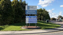The Stockhom Road depot sign.