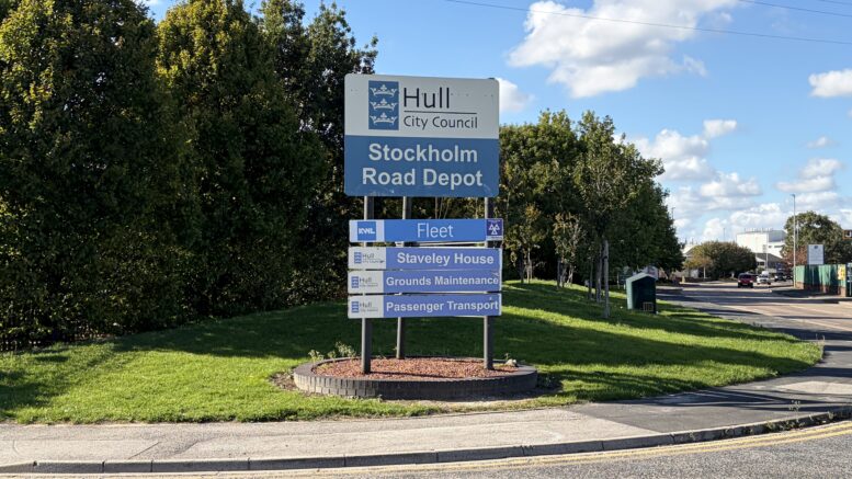 The Stockhom Road depot sign.