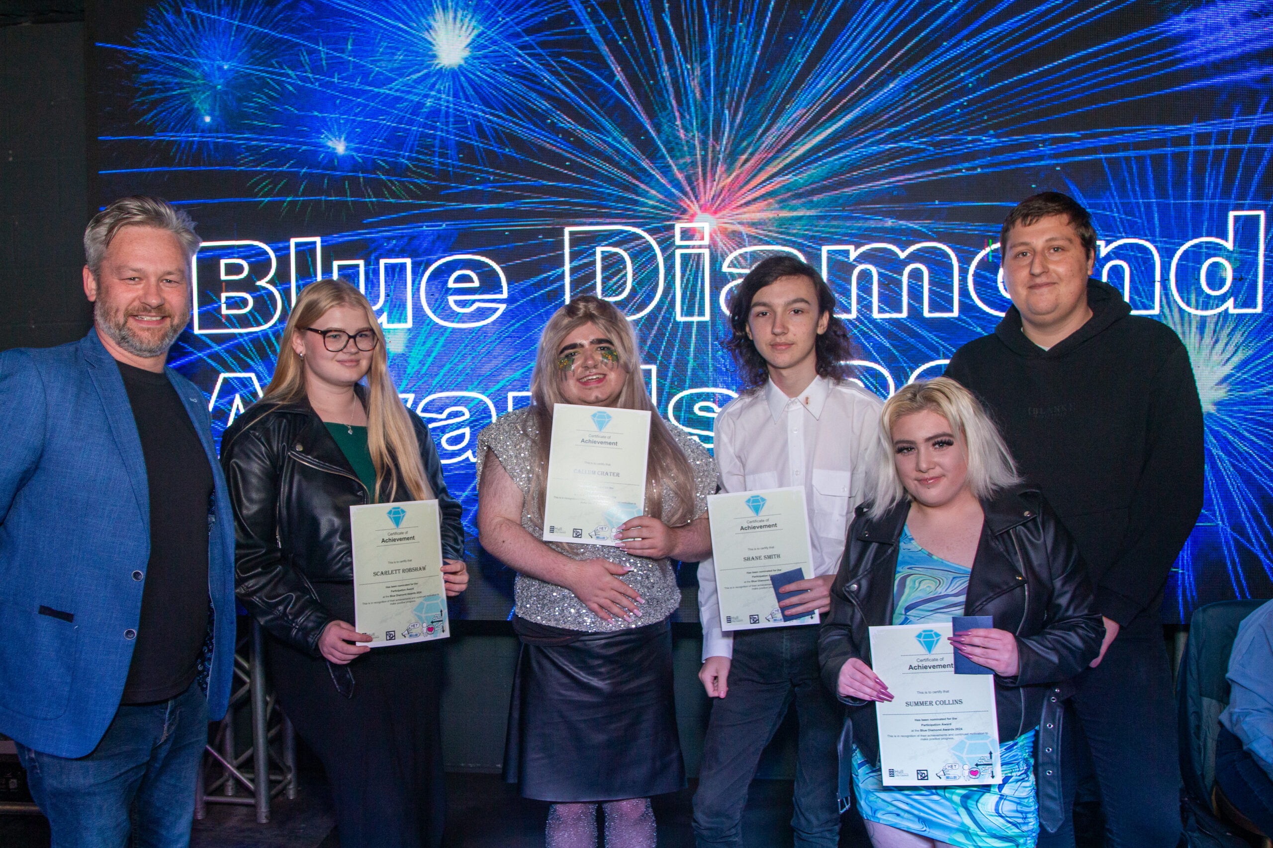 Nominees at last year's Blue Diamond Awards ceremony