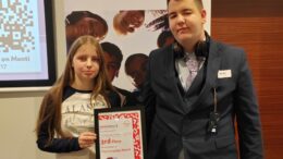 Alona and Harvey at the Amplify Awards