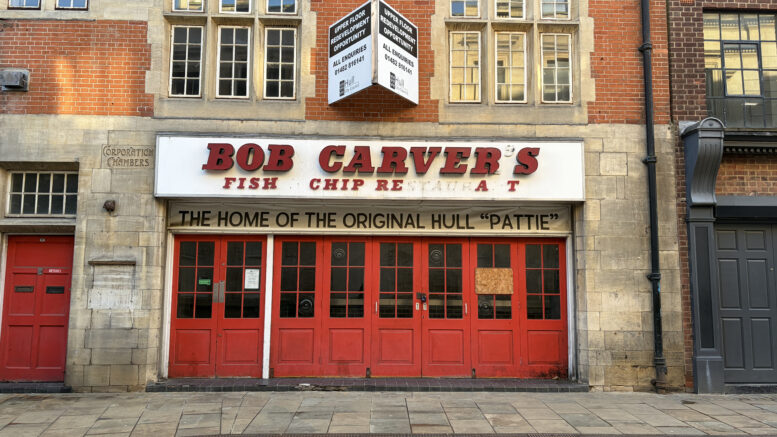 Corporation Chambers, formerly Bob Carver's fish and chip takeaway and restaurant.